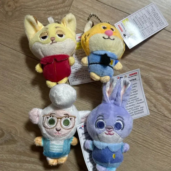 [BUNJANG] Zootopia Character Keyring Set / 주토피아 키링 셋트