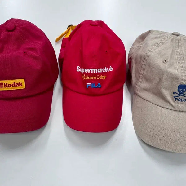 [BUNJANG] Polo Ralph Lauren, Fila, Kodak Ball Cap Bundle Set / 볼캡 모자 일괄판매합니다(폴로,휠라,코닥)