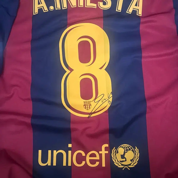[BUNJANG] Andrés Iniesta Signed Barcelona Football Jersey / (교환,판매) 14 15 바르셀로나 이니에스타 친필싸인 유니폼