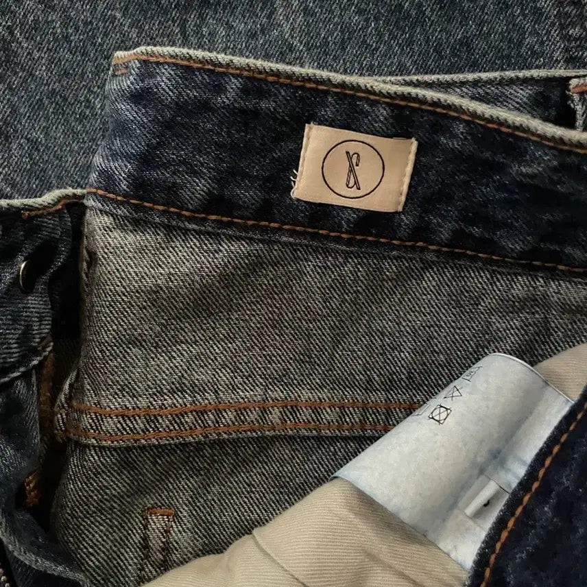[BUNJANG] SIX AND HALF Round Jeans Blue Denim Pants / 식스앤어하프 라운드진 블루 청바지 새상품