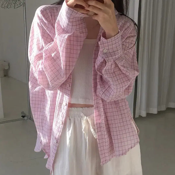 [BUNJANG] Many Many Mode Checkered Shirt / 매니매니모드 체크셔츠
