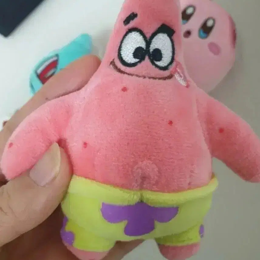 [BUNJANG] SpongeBob Patrick Star Plush Keychain / (새상품)스폰지밥 뚱이 인형 키링