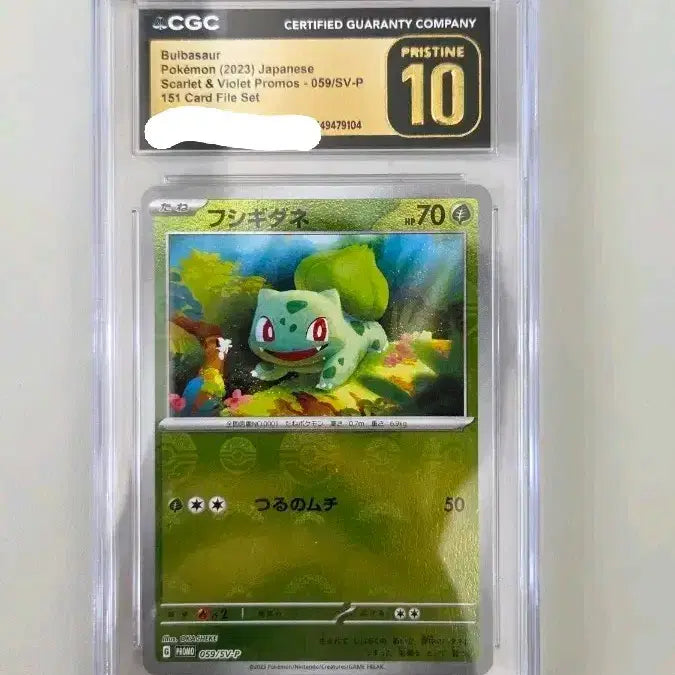 [BUNJANG] Pokemon Card Bulbasaur CGC 10 Pristine 151 Scarlet & Violet Promo / 포켓몬 카드 이상해씨 CGC 10등급 PRISTINE 151 카드 스칼렛 바이올렛 프로모 몬볼
