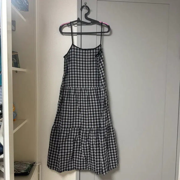[BUNJANG] 8 Seconds Check Pattern Long Dress / 에잇세컨즈 체크 원피스