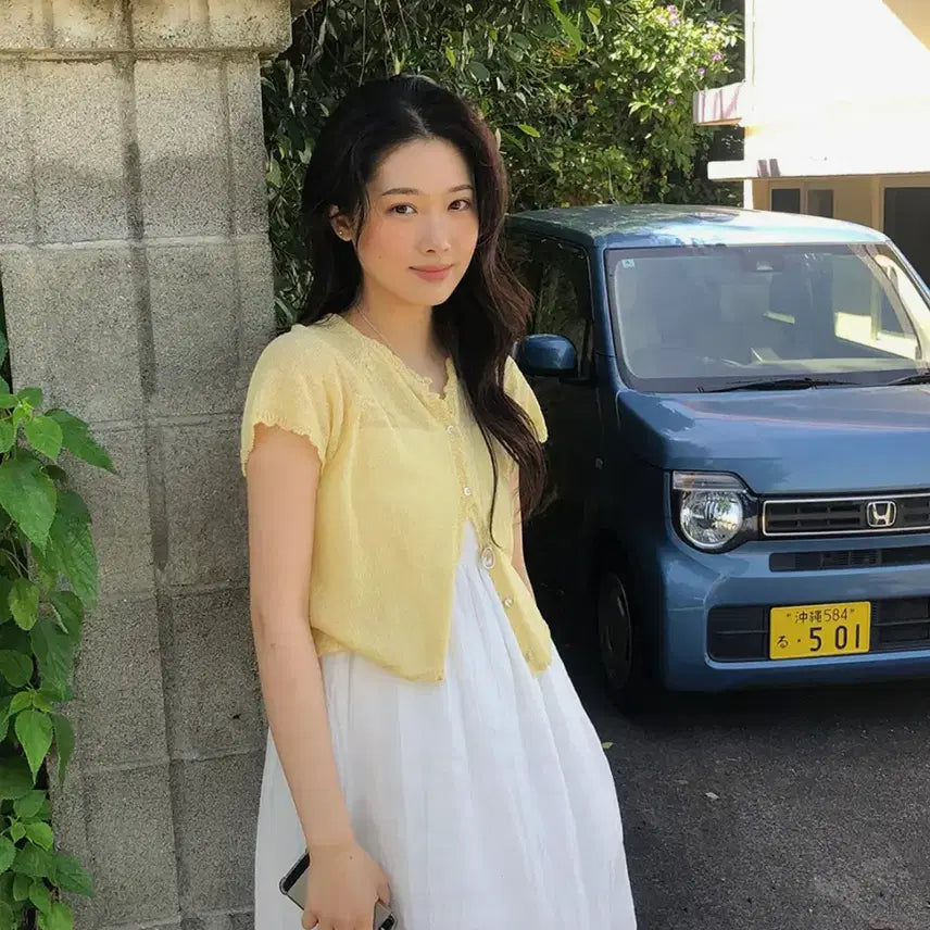 [BUNJANG] HOWUS Mare Scassi Cardigan Butter Yellow / 호와스(HOWUS) 마레 스카시 가디건 55-66 새상품(버터옐로우)