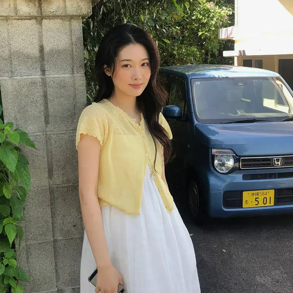 [BUNJANG] HOWUS Mare Scassi Cardigan Butter Yellow / 호와스(HOWUS) 마레 스카시 가디건 55-66 새상품(버터옐로우)