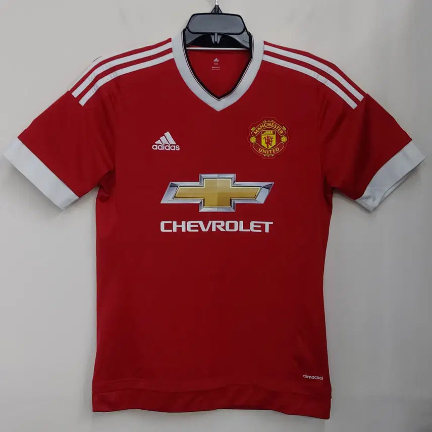[BUNJANG] Adidas Manchester United 15-16 Short Sleeve Jersey Red 100 / 아디다스 100 15~16 맨체스터 유나이티드 반팔져지. RD. A
