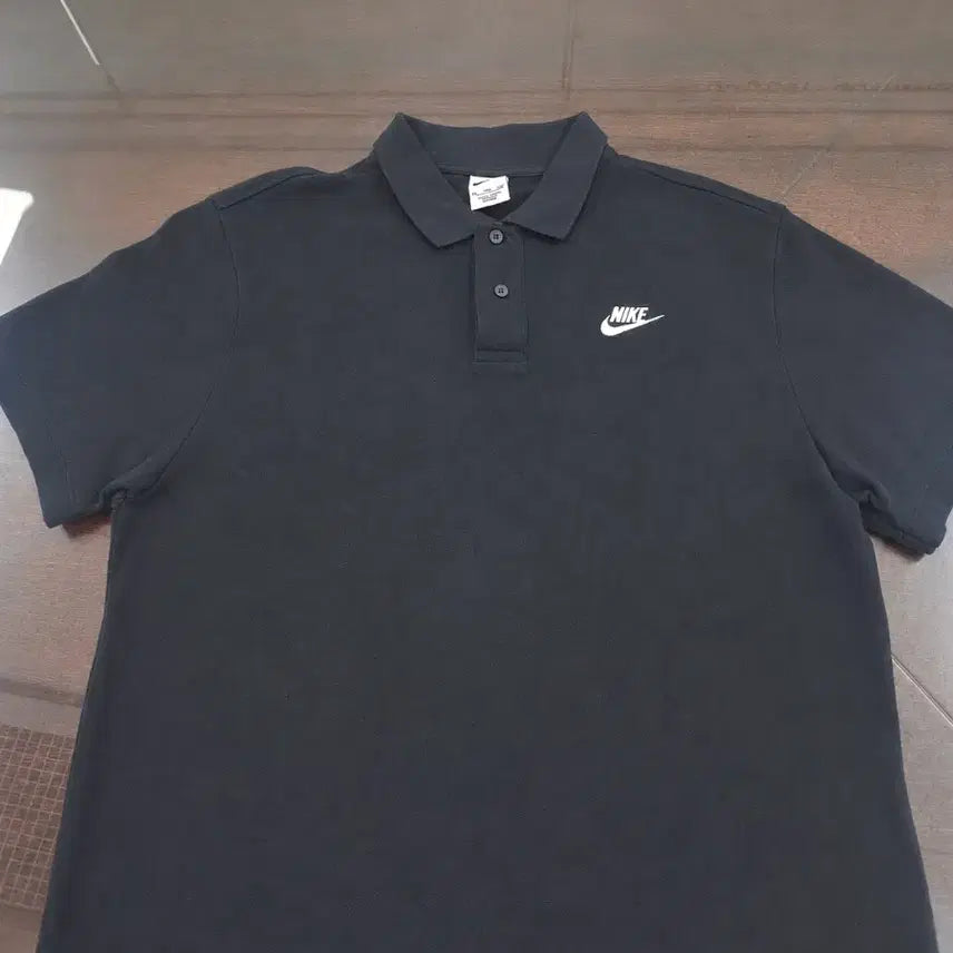 [BUNJANG] Nike Polo Short Sleeve T-Shirt Black / 나이키 폴로 반팔 티셔츠 블랙  110