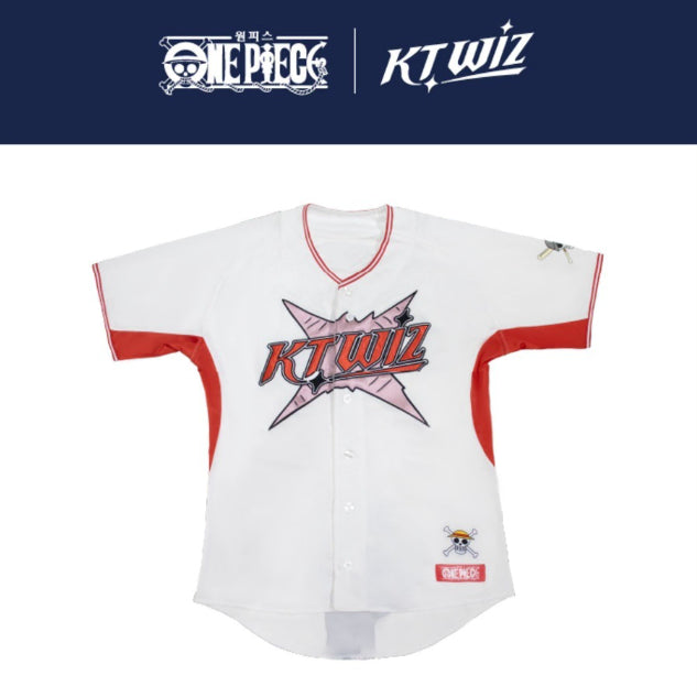 [BUNJANG] KT Wiz x One Piece Collaboration Luffy Fashion Jersey (Size 105) / Kt위즈 원피스 콜라보 패션유니폼 루피 105