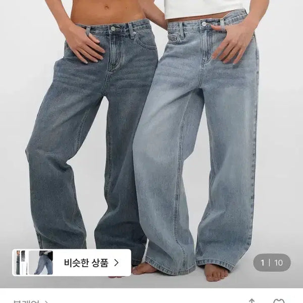 [BUNJANG] Black Up Low Vintage Straight Jeans 052 Blue S / 블랙업 비데님 로우 빈티지 스트레이트 진 052 블루 S