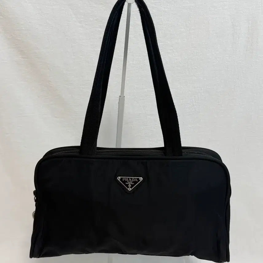[BUNJANG] Prada Pocono Nylon Shoulder Tote Bag / 정품 프라다 블랙 포코노 나일론 숄더백 토트백 바게트백
