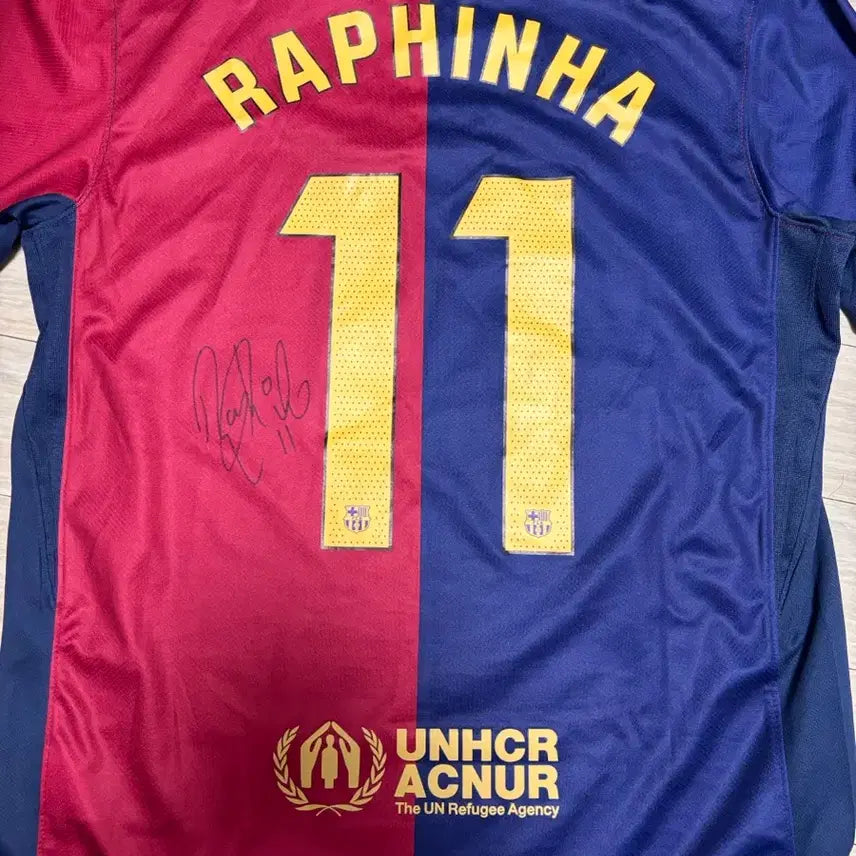 [BUNJANG] FC Barcelona Raphinha 24/25 Authentic Signed Jersey / (교환, 판매) 24 25 바르셀로나 하피냐 친필싸인 유니폼