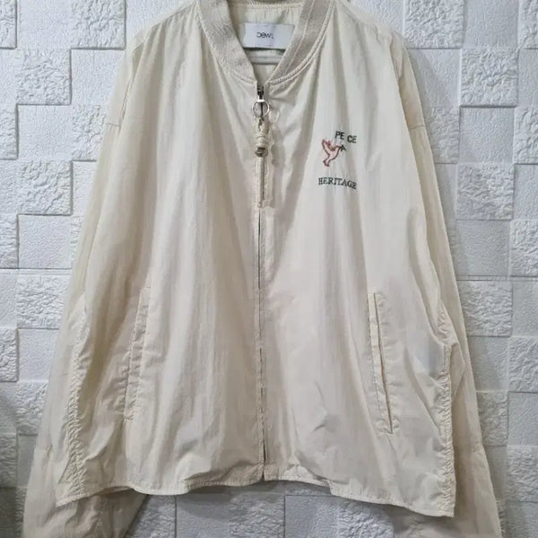 [BUNJANG] DEWL Bomber Jacket Beige / DEWL 봄버 자켓 베이지색