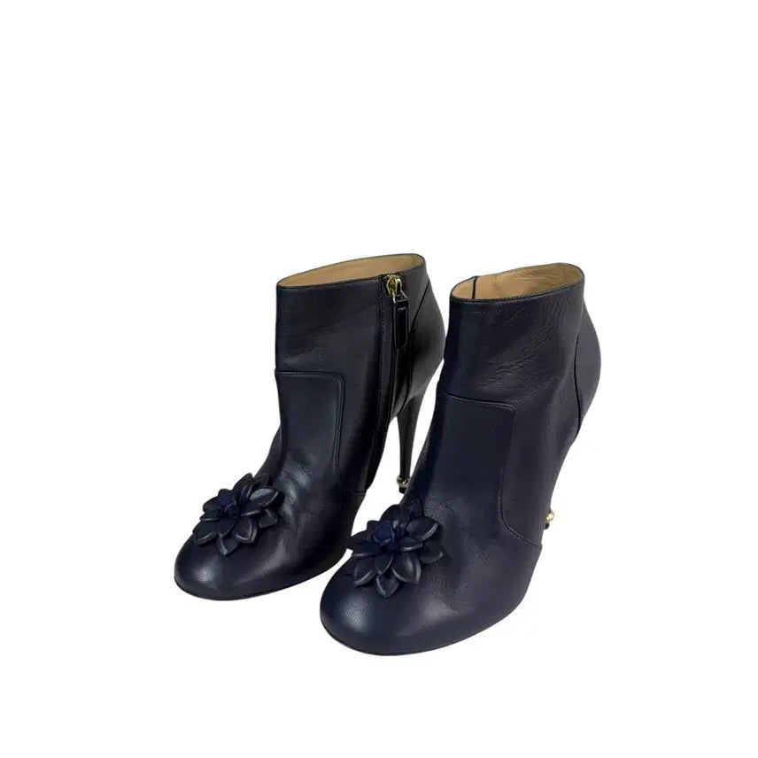 [BUNJANG] Chanel Flower Leather Boots Size 36.5 / 36.5 / 샤넬 플라워 레더 부츠