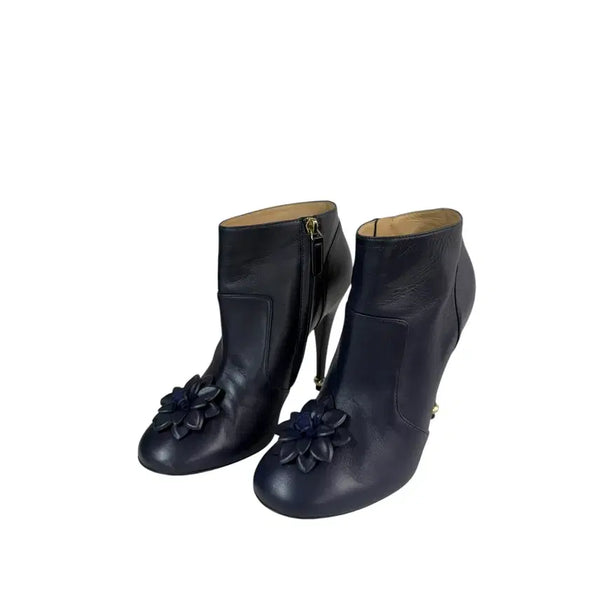[BUNJANG] Chanel Flower Leather Boots Size 36.5 / 36.5 / 샤넬 플라워 레더 부츠