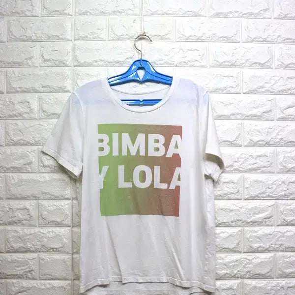 [BUNJANG] Beam by Lula Cotton Short-Sleeve T-Shirt / w129 빔바이룰라 반팔 면티셔츠/ 여55-66 /가슴둘레90/사놀까