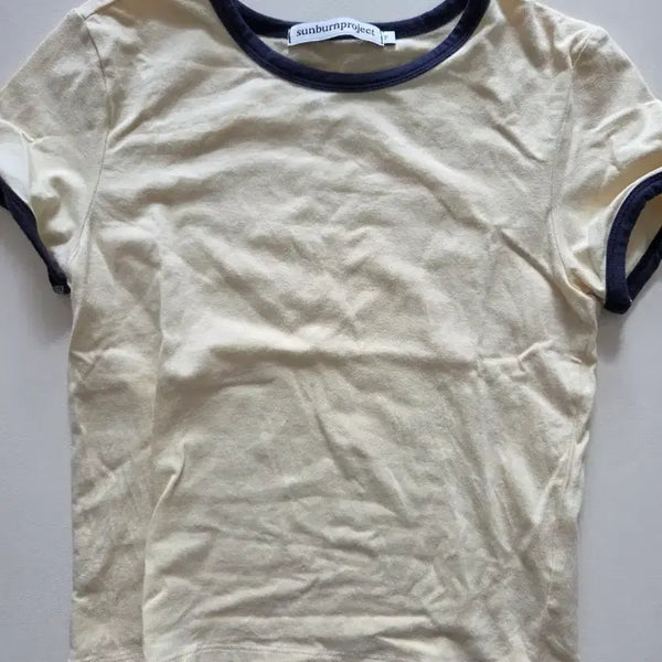 [BUNJANG] Sunburn Project Beige Short-Sleeve T-Shirt / 썬번프로젝트 티셔츠