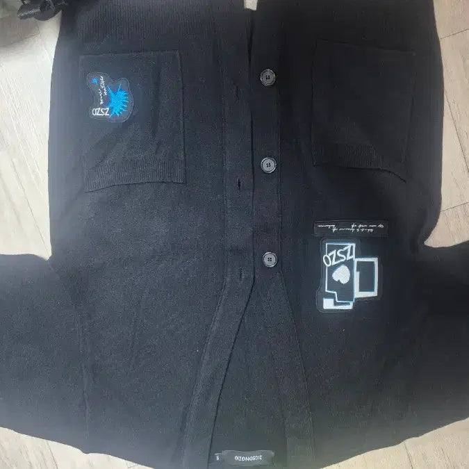 [BUNJANG] Songzio Patchwork Cardigan Black Size 100 / 송지오 패치워크가디건100(지오송지오)