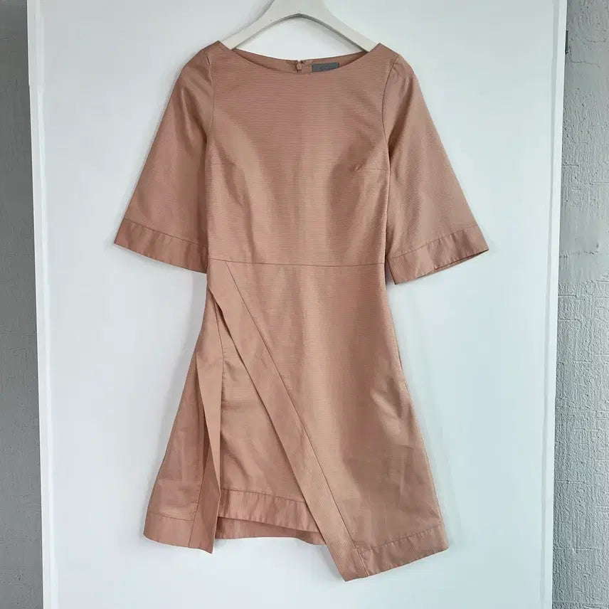 [BUNJANG] COS Beige Asymmetric Wrap Dress US 2 / COS 베이지 언발란스 원피스 US 2