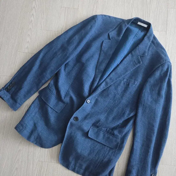 [BUNJANG] SIEG Blue Linen Jacket / 지이크 린넨 자켓