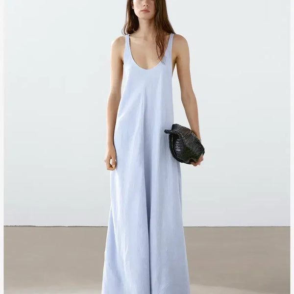 [BUNJANG] Massimo Dutti New Linen Long Dress S / 마시모두띠 신상 린넨 롱 원피스 S