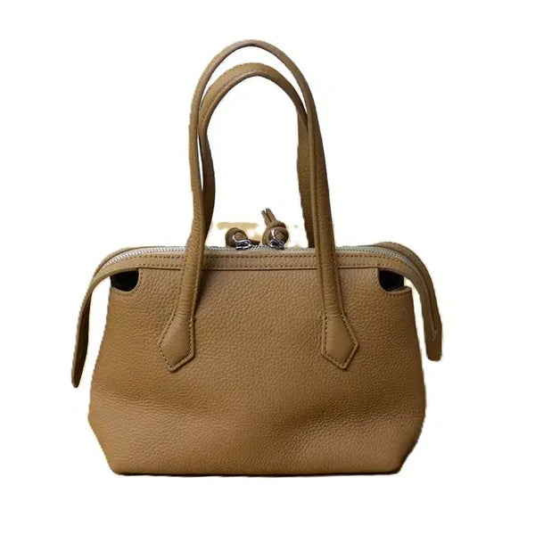 [BUNJANG] VASIC Women's Leather Tote Bag Camel / w136 VASIC 여성 가죽 토트백/가로28 세로20 밑폭14센치/사놀까