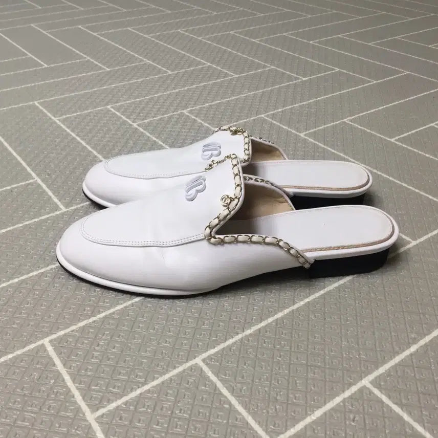 [BUNJANG] Objet Mule Sneakers White Size 235 / 오브제 뮬 스니커즈 235