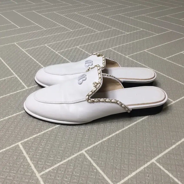 [BUNJANG] Objet Mule Sneakers White Size 235 / 오브제 뮬 스니커즈 235