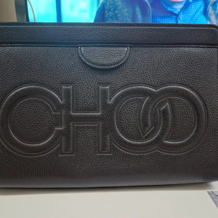 [BUNJANG] Jimmy Choo Leather Clutch Bag / 지미추 클러치 (정품)