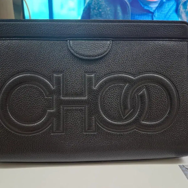 [BUNJANG] Jimmy Choo Leather Clutch Bag / 지미추 클러치 (정품)