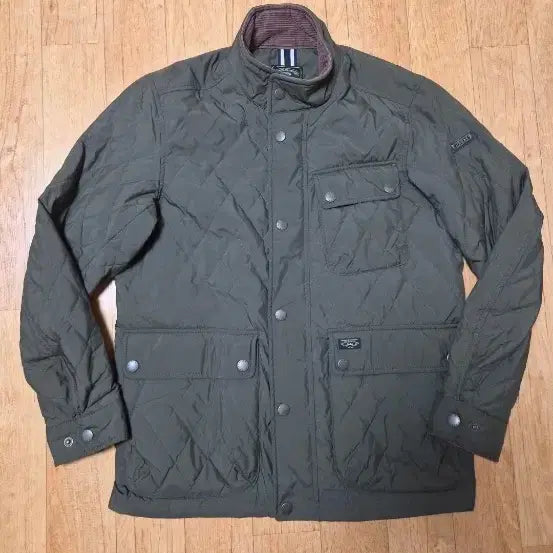 [BUNJANG] Hazzys Men's Lightweight Quilted Padded Jacket Khaki (Size 100) / (백화점판/새상품급) 헤지스 남성 골프웨어 퀼팅 경량 패딩 자켓, 100, 카키색