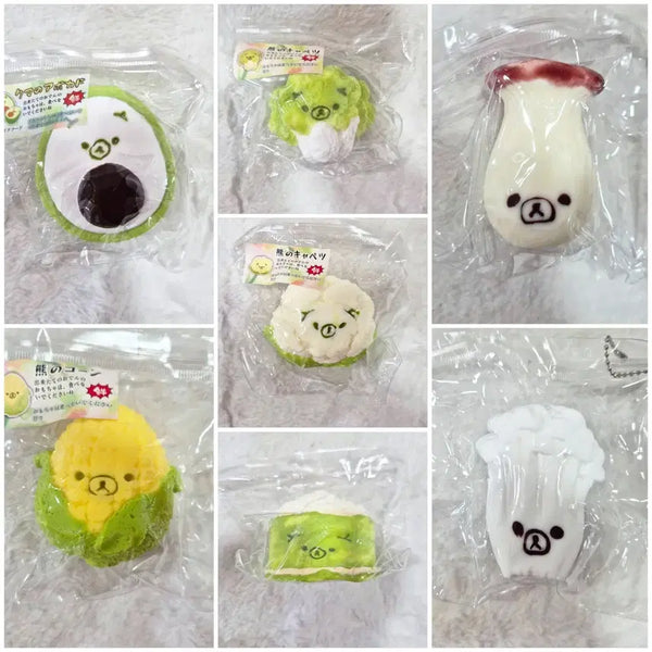 [BUNJANG] Rilakkuma Food Series Squishy Keychain (Sealed) / 리락쿠마 말랑이 스퀴시 키링 21종