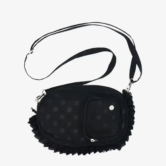 [BUNJANG] The Museum Visitor Dot Frill Mini Bag (Black Dot) / 더뮤지엄비지터 도트 프릴 미니백 (블랙 도트)