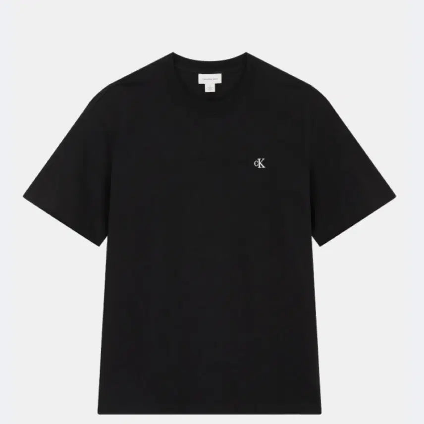 [BUNJANG] Calvin Klein Short Sleeve T-Shirt Black CK Logo / 캘빈클라인 반팔