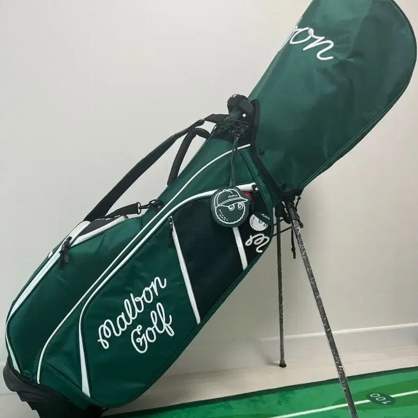 [BUNJANG] Malbon Golf Stand Bag Green / 말본 골프 스탠드백 그린