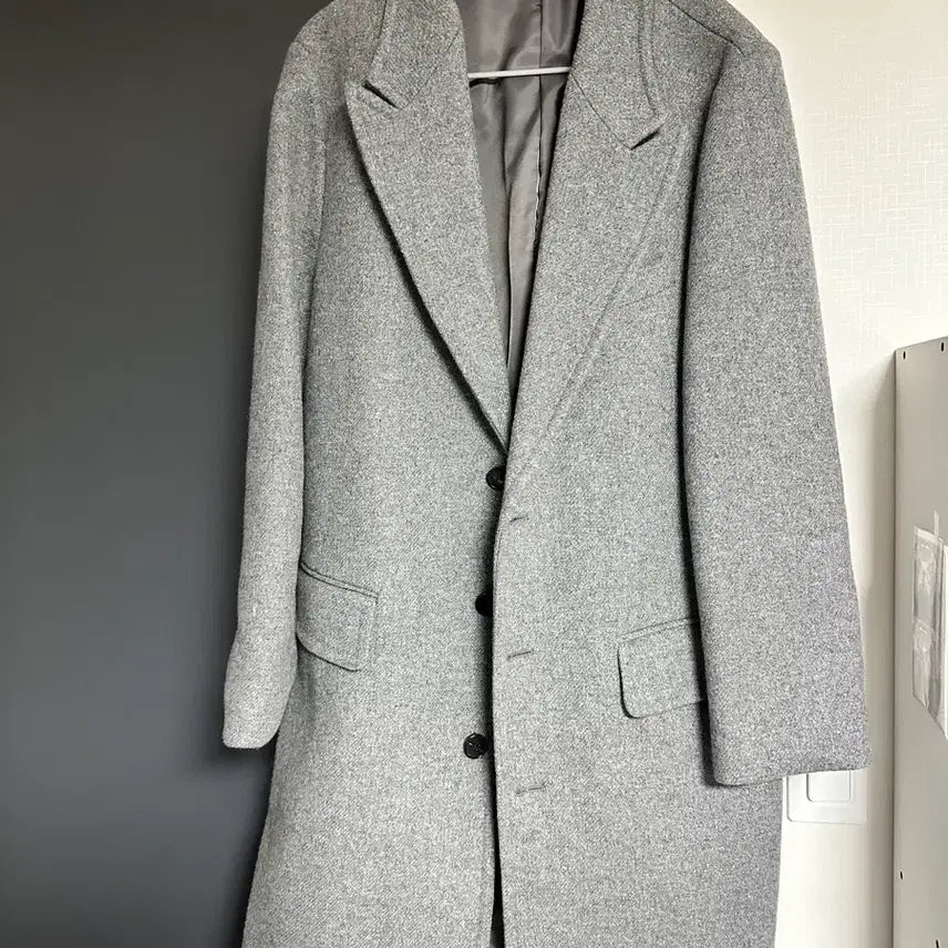[BUNJANG] Gray Wool 90% Coat / 회색 그레이 울90프로 코트