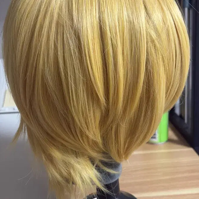 [BUNJANG] Tamaki Cosplay Wig - Short Blonde Cut, Unused / 가공x 코스프레용 숏컷 금발 가발, 타마키 가발,