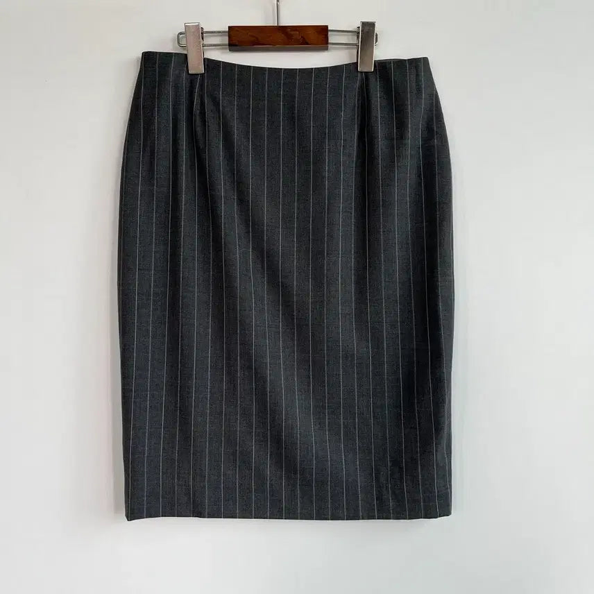 [BUNJANG] ESCADA Striped Wool Midi Skirt / ESCADA 에스까다 써머 울 스트라이프 정장 미디 스커트-029
