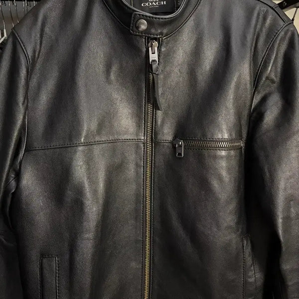 [BUNJANG] Coach Leather Jacket Black / 코치 레더 자켓