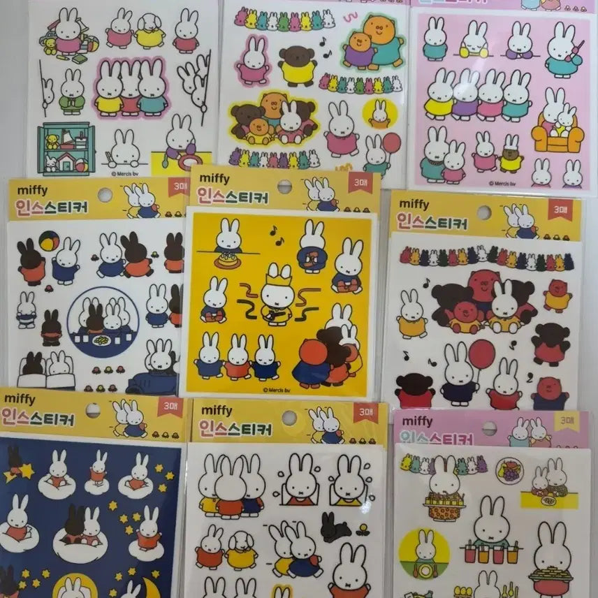 [BUNJANG] Miffy Sticker Set / 미피 인스 스티커