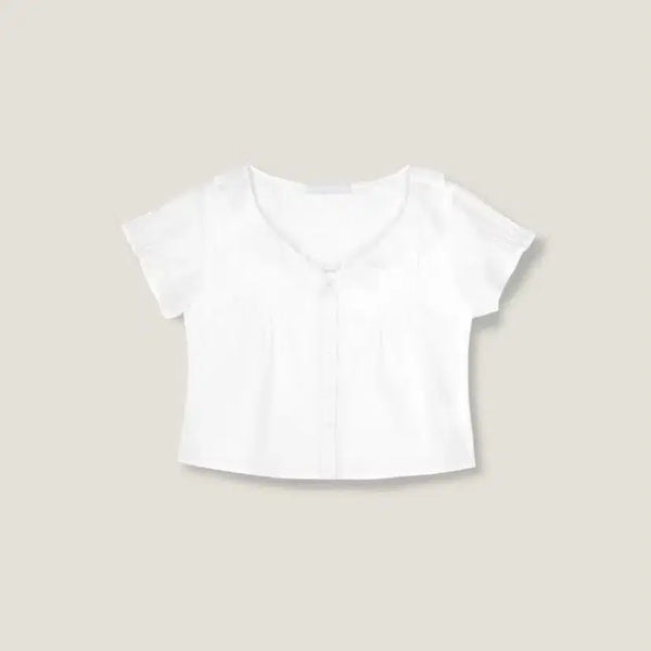 [BUNJANG] Le Plain Malo Blouse White / 르플레인 말로 블라우스