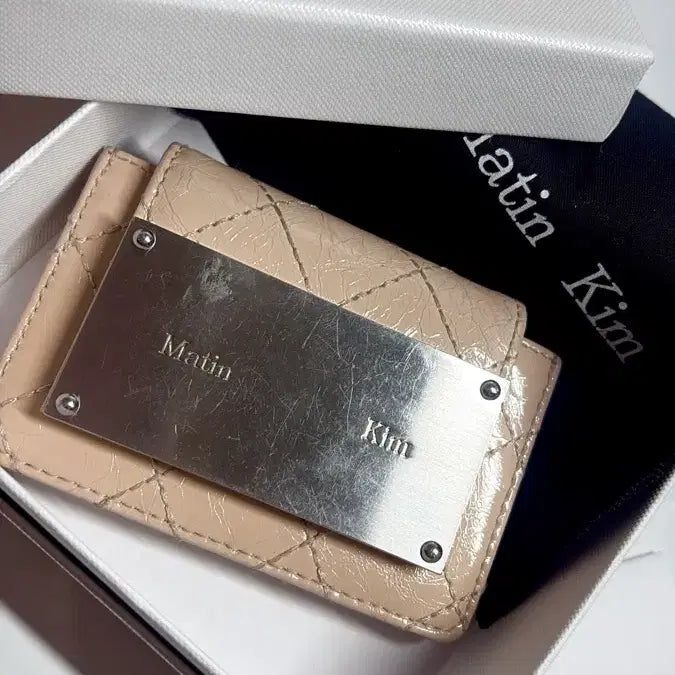 [BUNJANG] Matin Kim Accordion Card Holder Beige / 마뗑킴 카드지갑 베이지