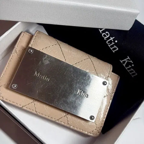 [BUNJANG] Matin Kim Accordion Card Holder Beige / 마뗑킴 카드지갑 베이지