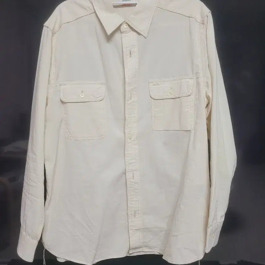 [BUNJANG] Trophy Clothing Harvest Shirt Natural Size 17 / 트로피클로딩 하베스트 셔츠 네추럴 17사이즈