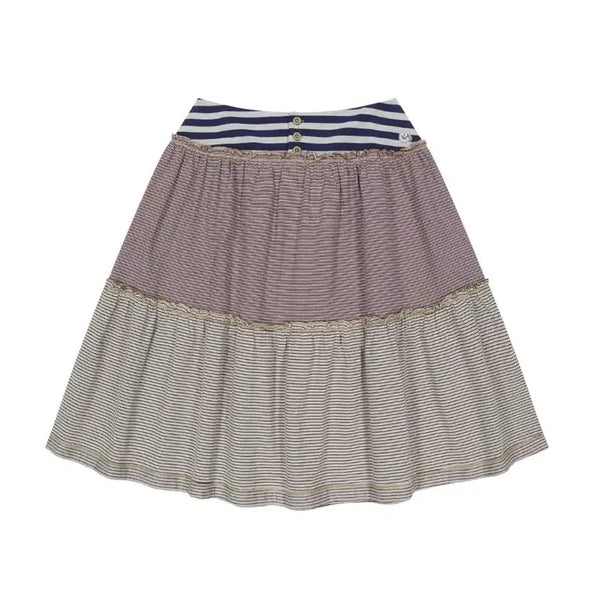 [BUNJANG] Koiseio Colored Stripe Midi Skirt / 코이세이오 컬러드 스트라이프 미디스커트