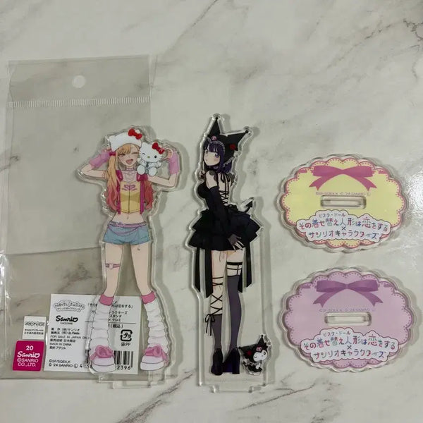 [BUNJANG] My Dress-Up Darling x Sanrio Collaboration Acrylic Stand Kitty & Kuromi Bundle Set / 그 비스크돌은 사랑을 한다 산리오 콜라보 아크릴 스탠드 키티 쿠루미 일괄
