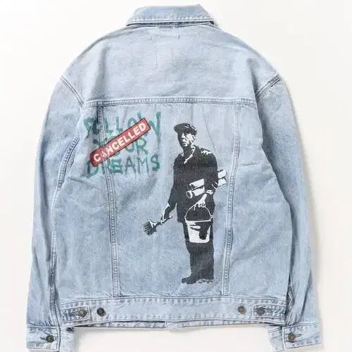 [BUNJANG] Guess Banksy Denim Jacket / 게스 뱅크시 데님자켓