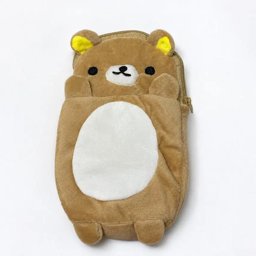 [BUNJANG] Rilakkuma Retro Pouch Pencil Case / 새상품 리락쿠마 필통, 리락쿠마 파우치, 곰돌이 필통, 고전 레트로 인형