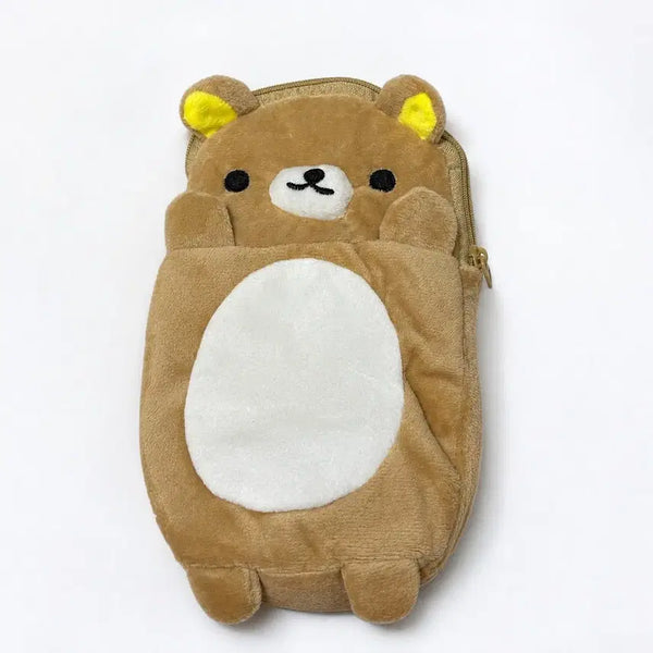 [BUNJANG] Rilakkuma Retro Pouch Pencil Case / 새상품 리락쿠마 필통, 리락쿠마 파우치, 곰돌이 필통, 고전 레트로 인형