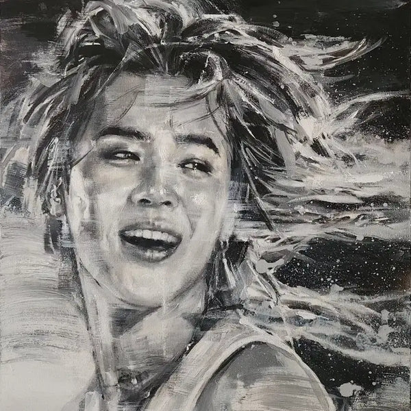 [BUNJANG] BTS Jimin Oil Painting Portrait / 지민    방탄소년단   BTS